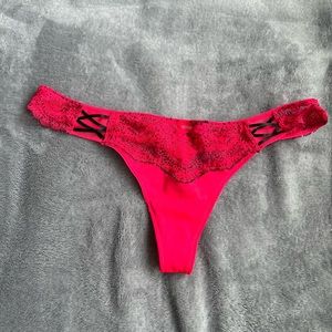 Victoria Secrets Red panties with lace